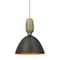 Besa Lighting Creed Cord Pendant, Dark Bronze with Gold Reflector, Bronze, 1x 9W LED 1XT-CREED-LED-BR - alternate 1